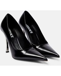 Versace - Pin-point Leather Pumps - Lyst