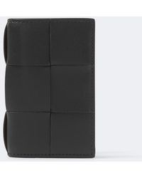 Bottega Veneta - Intreccio Leather Card Holder - Lyst