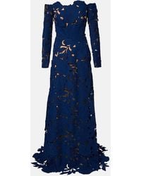 Costarellos - Off-Shoulder Guipure Lace Gown - Lyst