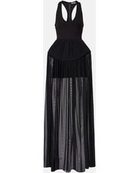 David Koma - Jersey And Chiffon Gown - Lyst