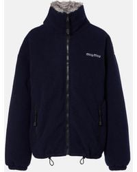 Miu Miu - Down-Filled Fleece Jacket - Lyst