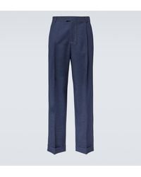 Bottega Veneta - Wool Drill Wide-Leg Pants - Lyst