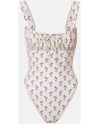 Montce - Cynthia Floral Ruffled Swimsuit - Lyst