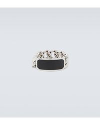 SHAY - Id Link 18kt White Gold Ring With Onyx - Lyst