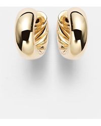 David Yurman - Dy Mercer Micro 18Kt Hoop Earrings - Lyst