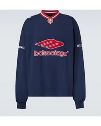 Balenciaga - Longsleeve 3B Sports Icon Aus Baumwoll-Jersey - Lyst