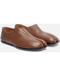 Maison Margiela - Slip-Ons Tabi Babouche Aus Leder - Lyst