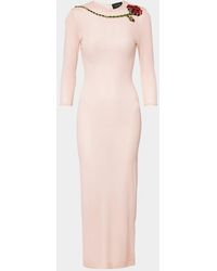 Simone Rocha - Embellished Mesh Midi Dress - Lyst