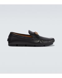 Versace Rubber Slipper With Logo in Black for Men Mens Slip-on shoes Versace Slip-on shoes 
