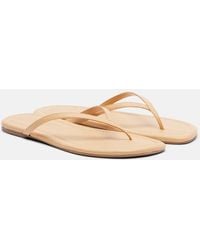 STAUD - Freja Leather Thong Sandals - Lyst
