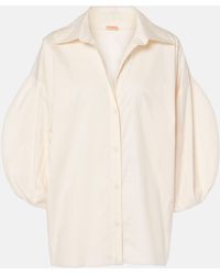 Johanna Ortiz - Cotton-Blend Poplin Blouse - Lyst