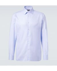 ZEGNA - Cotton Poplin Shirt - Lyst