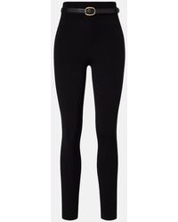 Self-Portrait - Leggings De Tiro Alto Con Cinturon - Lyst