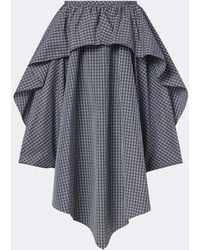 Loewe - Asymmetric Cotton-Blend Midi Skirt - Lyst