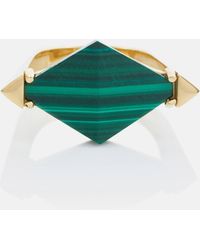 Aliita - Deco Rombo 9kt Gold Ring With Malachite - Lyst