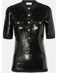 Rebecca Vallance - Devyn Sequined Top - Lyst