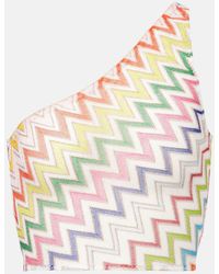Missoni - Zigzag One-Shoulder Lame Top - Lyst