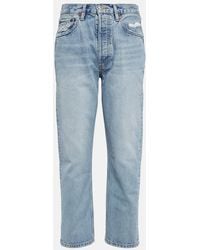 RE/DONE - Jeans rectos 70s Stove Pipe de tiro alto - Lyst
