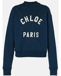 Chloé - Sudadera De Algodon Con Logo - Lyst