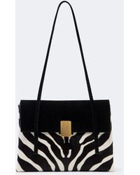 KHAITE - Soft Blake Small Calf Hair Shoulder Bag - Lyst