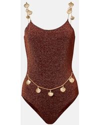 Oséree - Lumiere Shells Embellished Swimsuit - Lyst