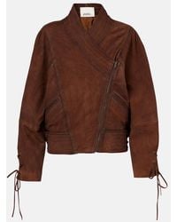 Isabel Marant - Edina Asymmetric Suede Jacket - Lyst