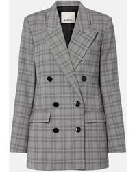 Isabel Marant - Jevima Prince Of Wales Check Wool-Blend Jacket - Lyst