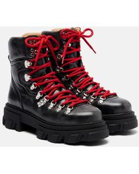 Ganni - Platform Combat Boots - Lyst