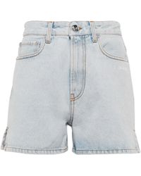 Short en jean Jean Off-White c/o Virgil Abloh en coloris Bleu Femme Vêtements Shorts Shorts en jean et denim 