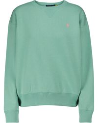 Polo Ralph Lauren Logo Cotton-blend Jersey Sweatshirt - Green
