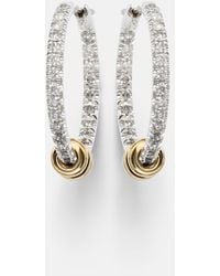Spinelli Kilcollin - Argo Demi Sterling And 18Kt Hoop Earrings With Diamonds - Lyst
