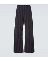 Maison Margiela - Striped Cotton Wide-Leg Pants - Lyst