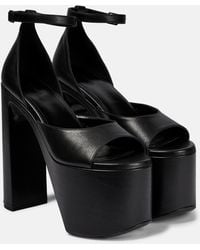 Balenciaga - Camden Leather Platform Sandals - Lyst