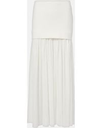 Proenza Schouler - Paige Pleated Crepe Chiffon Maxi Skirt - Lyst