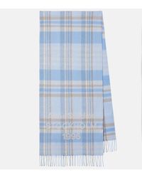 Acne Studios - Logo Checked Wool Scarf - Lyst