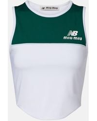 Miu Miu - X New Balance Jersey Tank Top - Lyst