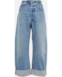 Citizens of Humanity - Ayla Mid-rise Cropped Wide-leg Jeans - Lyst