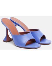 AMINA MUADDI - Lupita 95 Leather Mules - Lyst