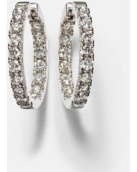 Roxanne First - 14kt White Gold Earrings With Diamonds - Lyst