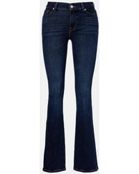 7 For All Mankind - Low-Rise Bootcut Jeans - Lyst