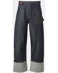 JW Anderson - Embroidered Wide-Leg Jeans - Lyst