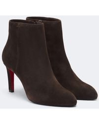 Christian Louboutin - Fannylove Suede Ankle Boots - Lyst