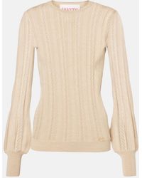 Valentino - Maglia Virgin Wool Sweater - Lyst
