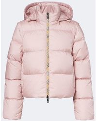 Burberry - Chaqueta De Plumas Check - Lyst