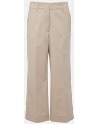 Proenza Schouler - Amara Cotton-Blend Wide-Leg Pants - Lyst