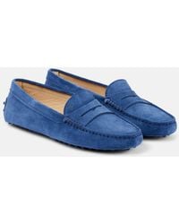 Tod's - Mokassins Gommino Aus Veloursleder - Lyst