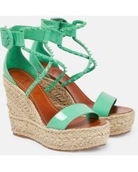 Christian Louboutin - Chocazeppa 120 Embellished Wedge Sandals - Lyst