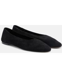 TOTEME - Suede Ballet Flats - Lyst