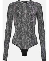 Wardrobe NYC - Floral Lace Bodysuit - Lyst
