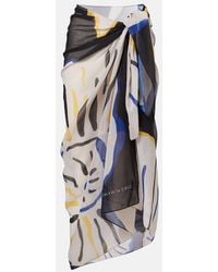 Cala De La Cruz - Luana Printed Beach Cover-Up - Lyst